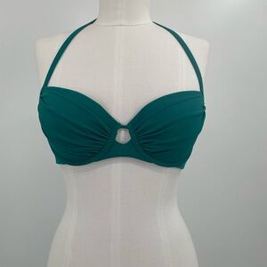 Victoria's Secret Teal Ruched Halter Bikini